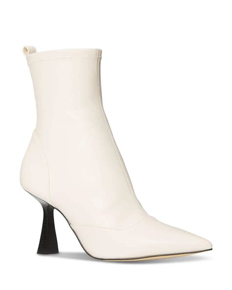 white heels michael kors|Michael Kors heeled booties.